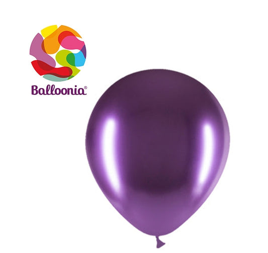 12 pulgadas PÚRPURA brillante - Látex redondo - GLOBOS Bolsa de 50