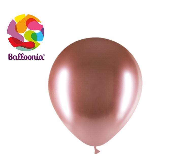 12in Brilliant ROSE GOLD - Round Latex - BALLOONIA - 50CT