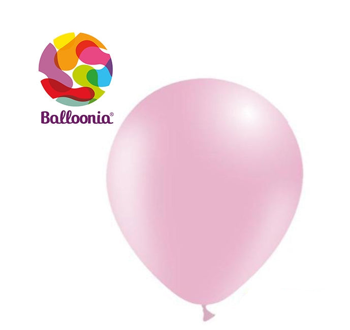 12in ROSA BEBÉ - Látex Redondo - GLOBOS Bolsa de 100