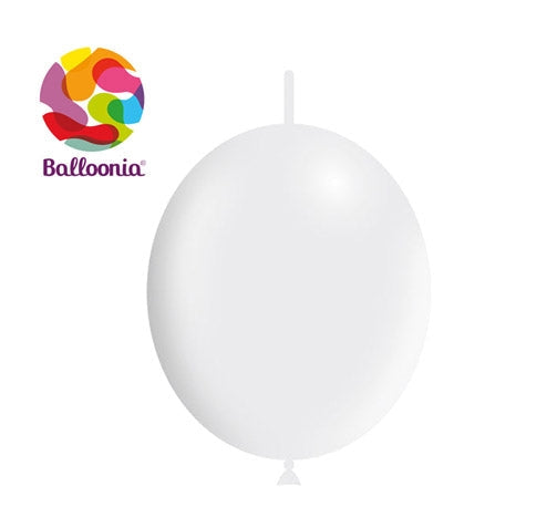 12in Metálico BLANCO - DECOLINK - GLOBOS Bolsa de 50