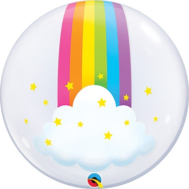 BUBBLE Rainbow Clouds Balloon