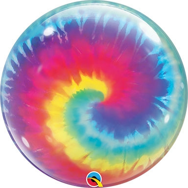 Tie Dye Swirls BUBBLE BALLOON