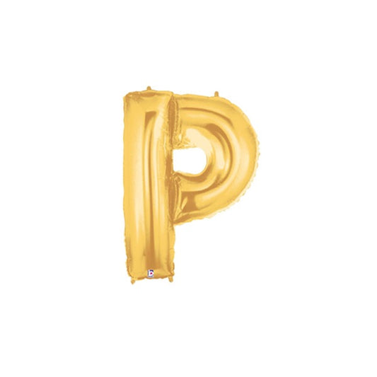 14in GOLD Letter P MegaLoon Jr., Price Per Bag of 5