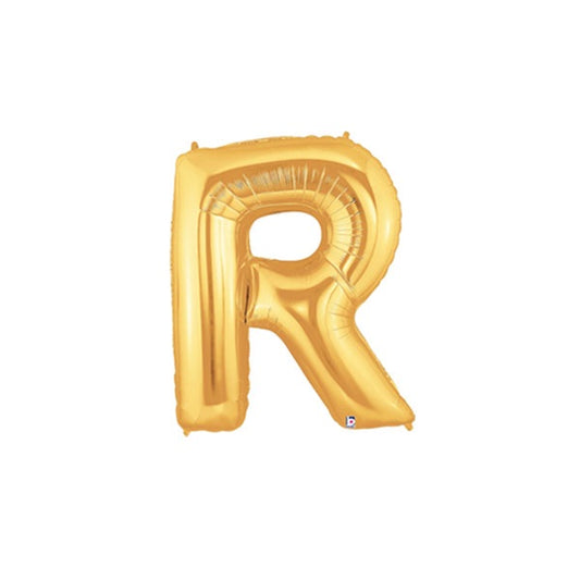 14in GOLD Letter R MegaLoon Jr., Price Per Bag of 5