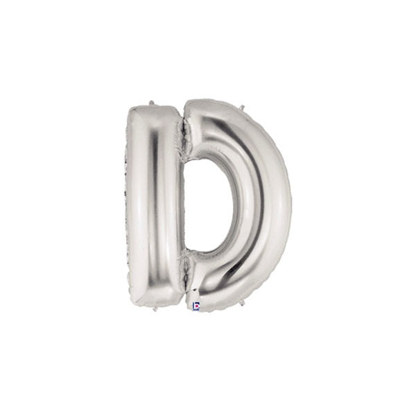 14in SILVER Letter D MegaLoon Jr., Price Per Bag of 5