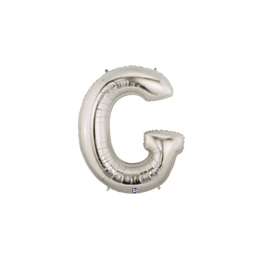 14in SILVER Letter G MegaLoon Jr., Price Per Bag of 5