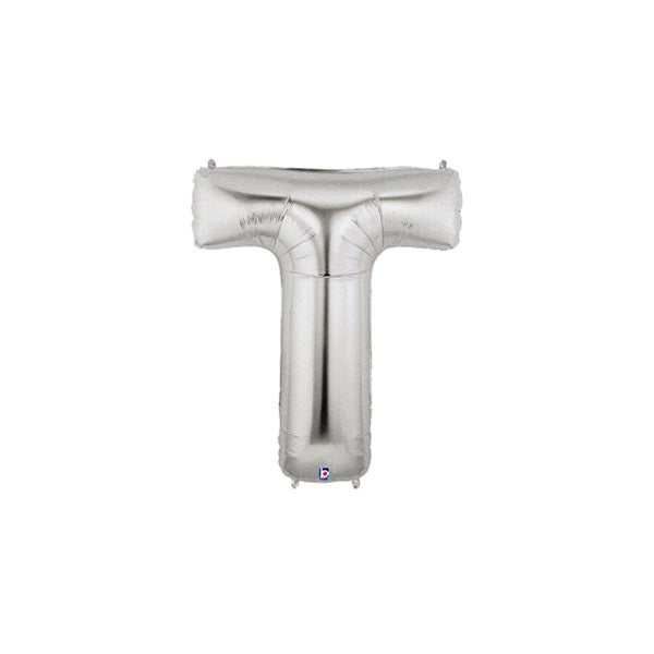 14in SILVER Letter T MegaLoon Jr., Price Per Bag of 5