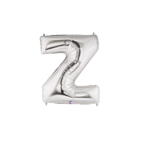 14in SILVER Letter Z MegaLoon Jr., Price Per Bag of 5