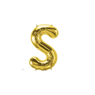 16 inch Letter S Northstar GOLD