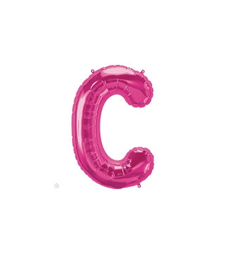 16 inch Letter C Northstar MAGENTA