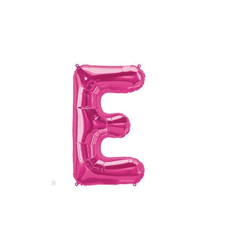 16 inch Letter E Northstar MAGENTA