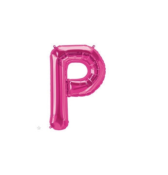 16 inch Letter P Northstar MAGENTA