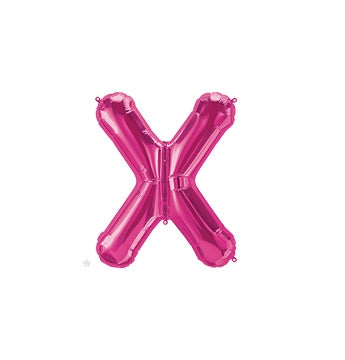 16 inch Letter X Northstar MAGENTA