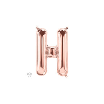 16 inch Letter H Northstar ROSE GOLD