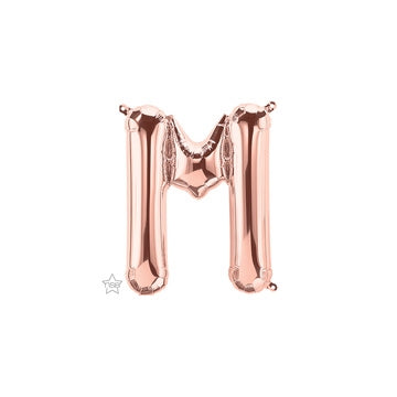 16 inch Letter M Northstar ROSE GOLD