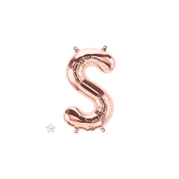 16 inch Letter S Northstar ROSE GOLD