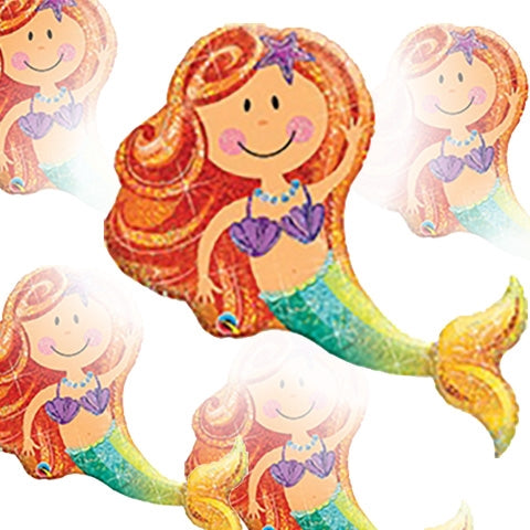 Merry Mermaid Foil Balloon