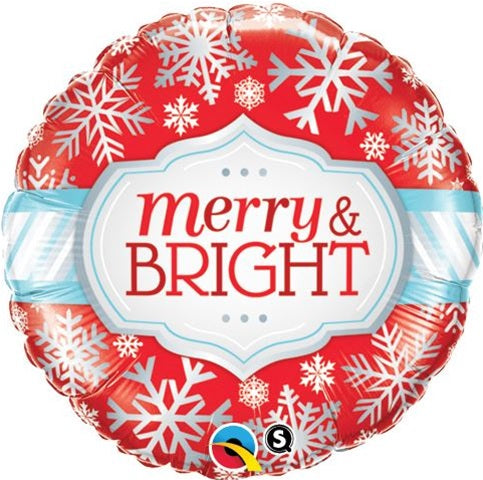 18 inch Merry & Bright Snowflakes