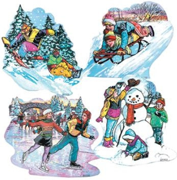 16 inch Winter Activity Cutout