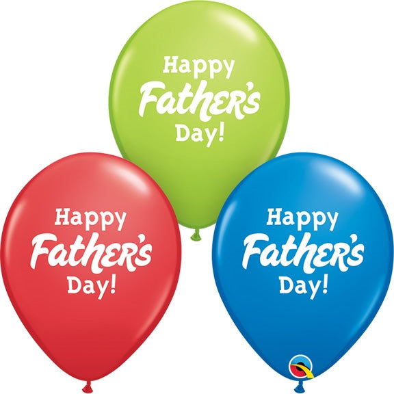 11 inch Qualatex Happy Father's Day Assortment