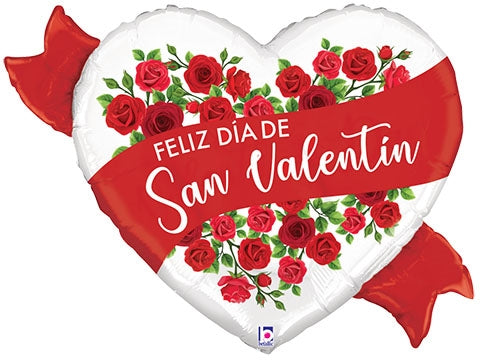 Feliz Dia De San Valentin foil balloon