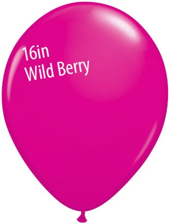 16 inch  WILD BERRY Qualatex Fashion color Latex Balloon