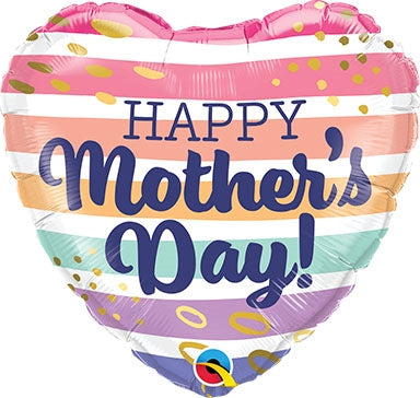 Mother's Day Striped Balloon