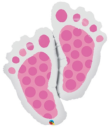 Baby Feet Pink Foil Balloon