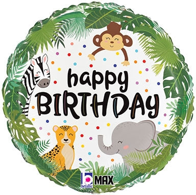 Jungle Birthday Foil Balloon