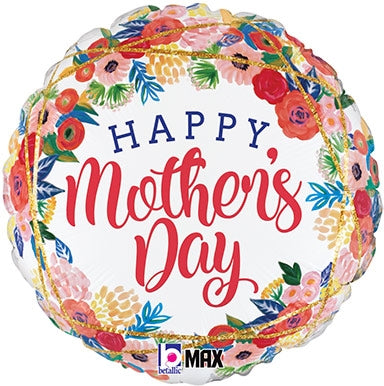 18 inch Mother's Day Floral Geo