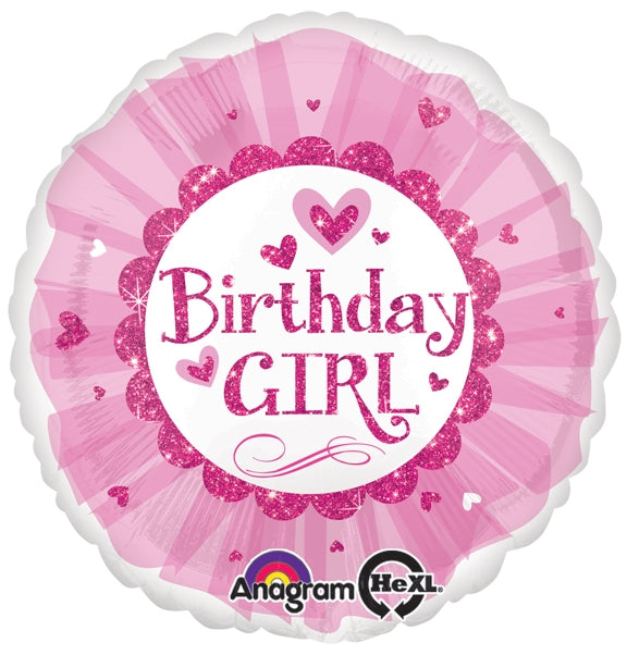 18 inch Birthday Girl Pink Sparkle Tutu