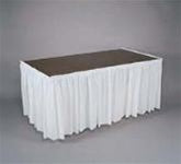 Table Skirt 29in x 14ft WHITE