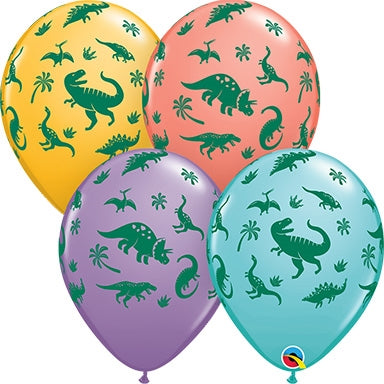 Qualatex Dinosaurs Assorted Balloons