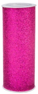 Glitter Tulle RASPBERRY