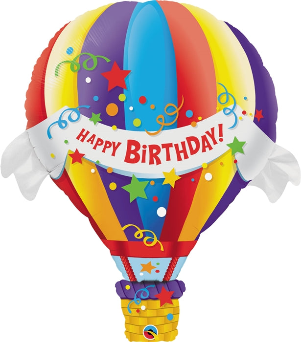 42 inch Birthday Hot Air Balloon Foil Balloon