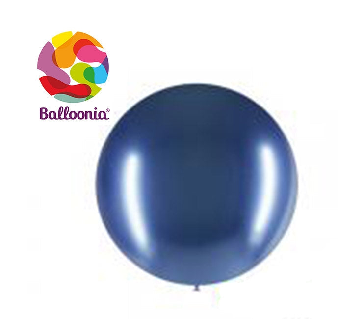 2ft Brilliant BLUE - Round Latex - BALLOONIA Bag of 5