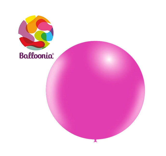 2ft FUCHSIA - Round Latex - BALLOONIA Bag of 5