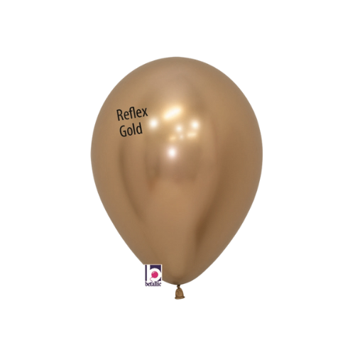 Globo de látex Sempertex REFLEX GOLD de 11 pulgadas, bolsa de 50