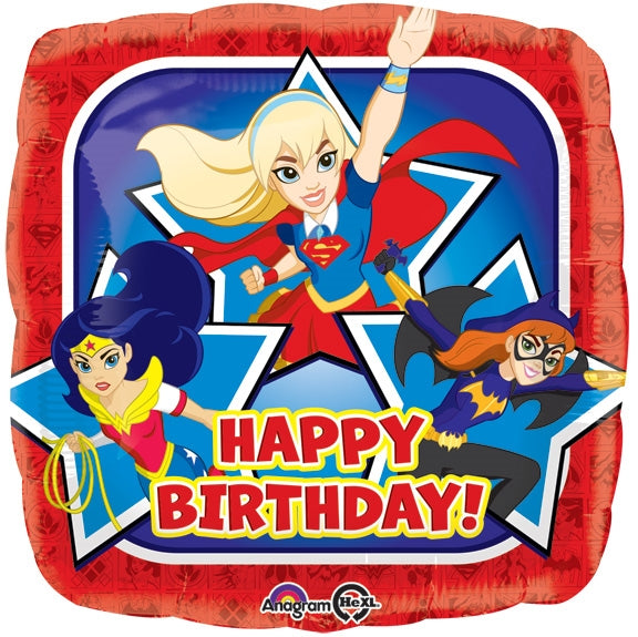 18 inch DC Super Hero Girls Happy Birthday