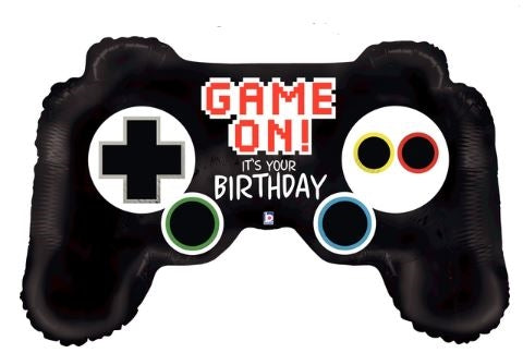 38 inch Game On! It's Your Birthday Game Controller Foil Balloon Foil Balloon