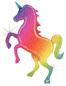 Glitter Rainbow Unicorn - Holographic