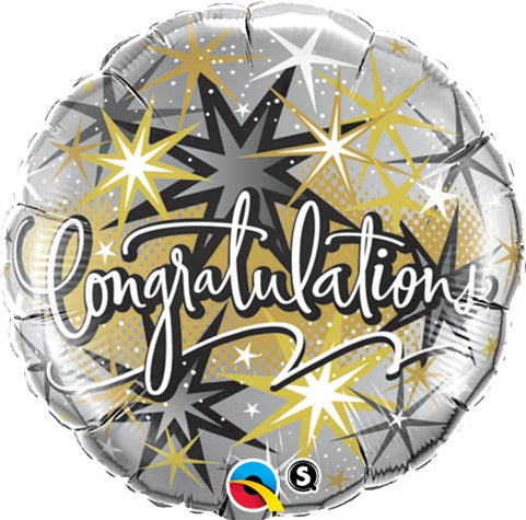 18 inch Congratulations Elegant Round foil balloon