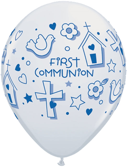 11 inch Qualatex First Communion Symbols-BOY