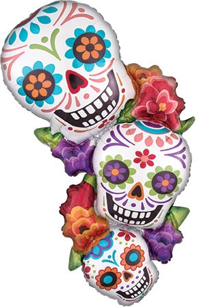 18in Colorful Dia De Muertos