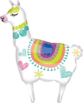 Llama SuperShape Foil Balloon