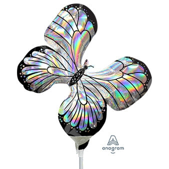 Iridescent Butterfly Holographic Balloon