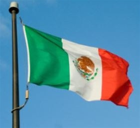 3ft x 5ft Rayon Flag MEXICO