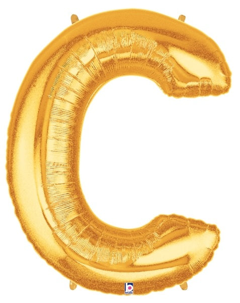 40 inch Letter C Megaloon GOLD