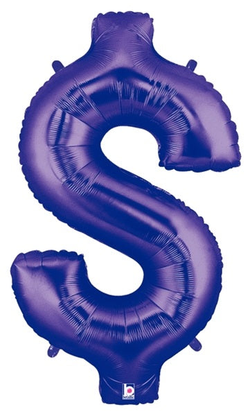 40 inch DOLLAR SIGN Megaloon PURPLE