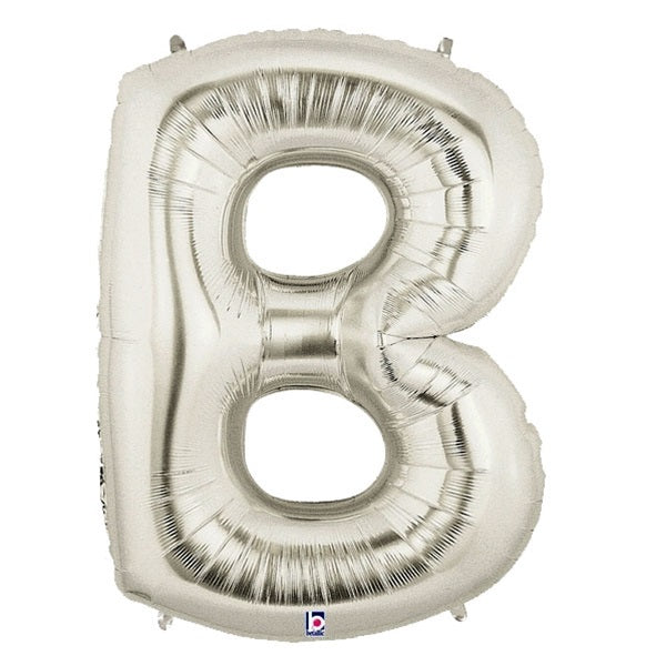 40 inch Letter B Megaloon SILVER